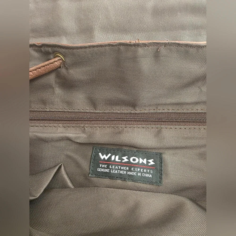 Vintage Wilsons Leather Boho Adventure Laptop Brown Men's Backpack 2000s Classy